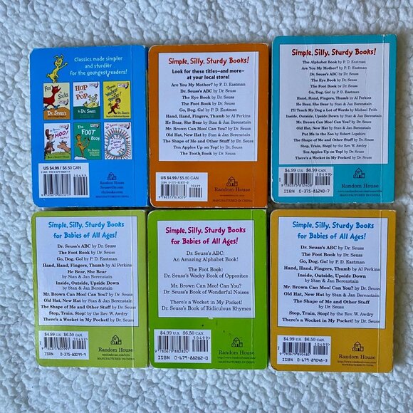 Dr. Seuss Set of 6 Bright and Early Board Books - Picture 2 of 4